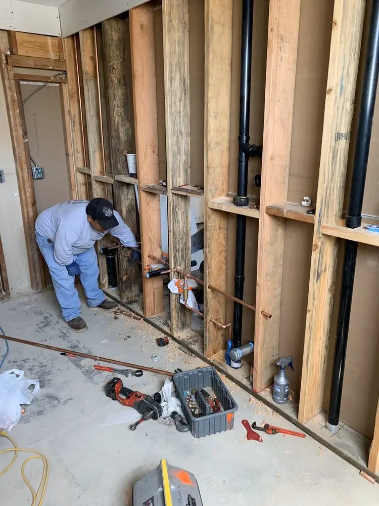 Commercial rough-in plumbing for Trenchless Sewer Repair in Cuero